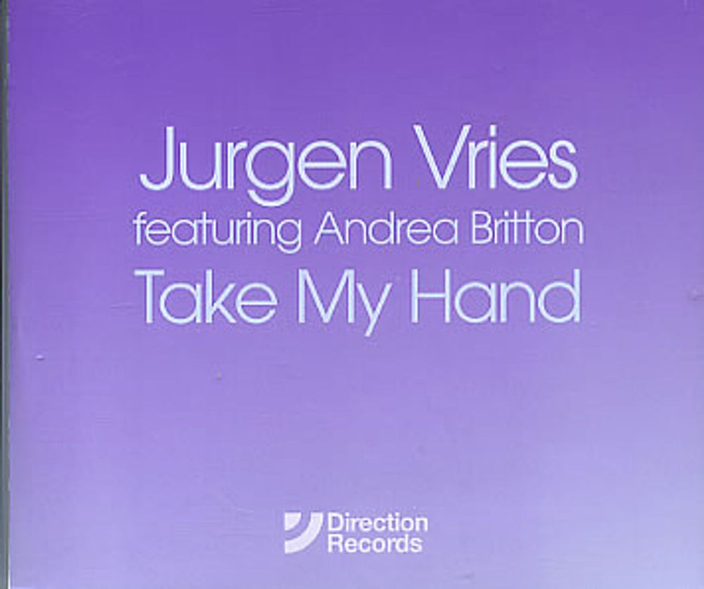 Jurgen Vries Take My Hand UK Promo CD single (CD5 / 5") XPCD2922