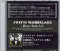 Justin Timberlake Mirrors - Radio Edit Japanese Promo CD-R acetate CD-R
