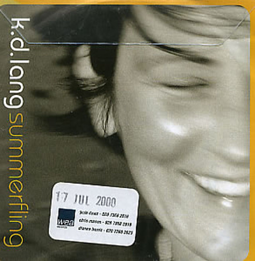 K.D. Lang Summerfling - 3 mixes UK Promo CD-R acetate CD ACETATE