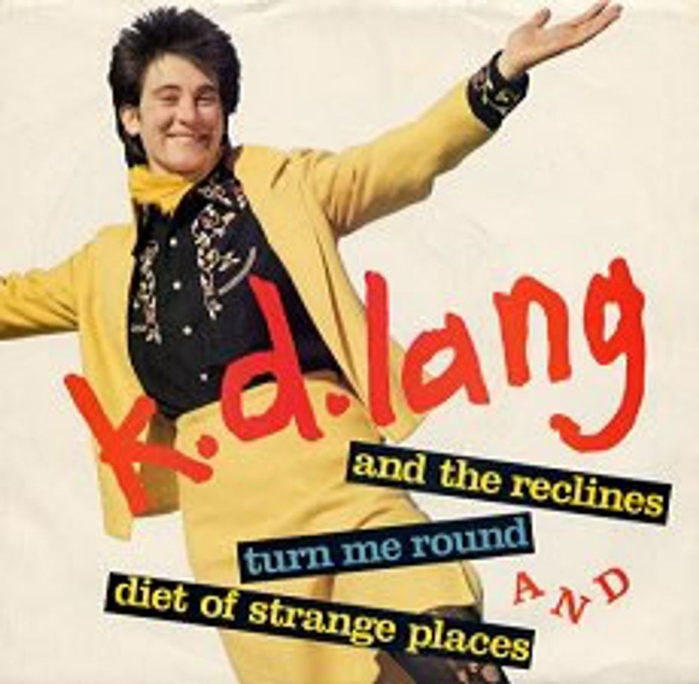 K.D. Lang Turn Me Round US Promo 7" vinyl single (7 inch record / 45) 7-28338