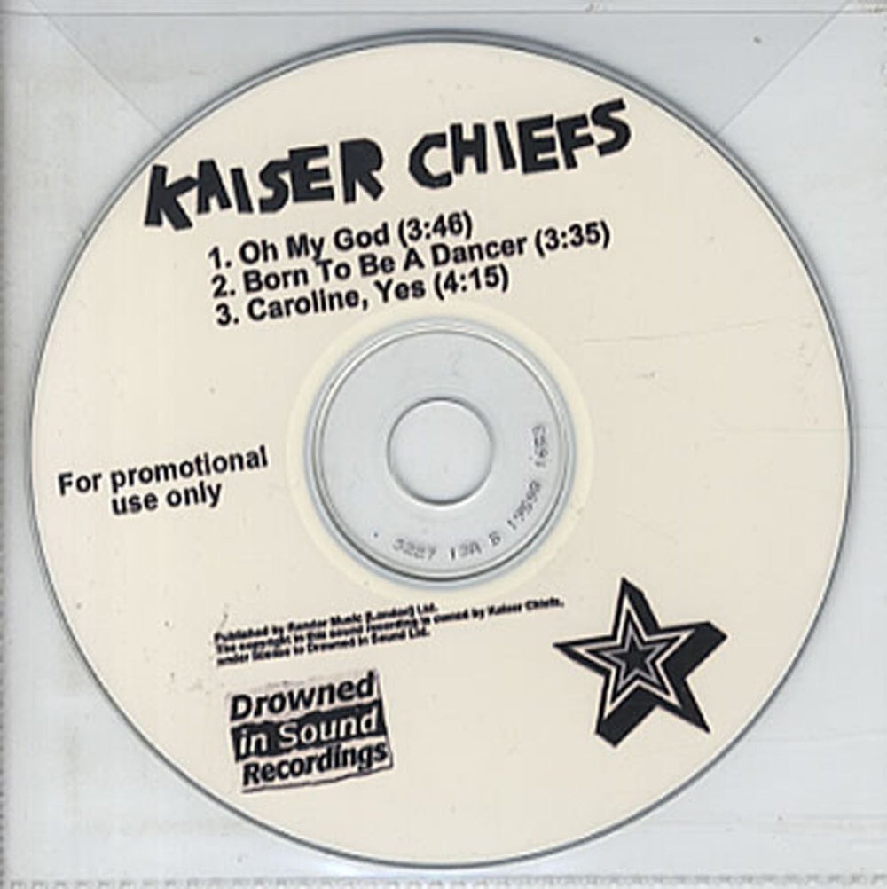 Kaiser Chiefs Oh My God UK Promo CD-R acetate CD-R ACETATE