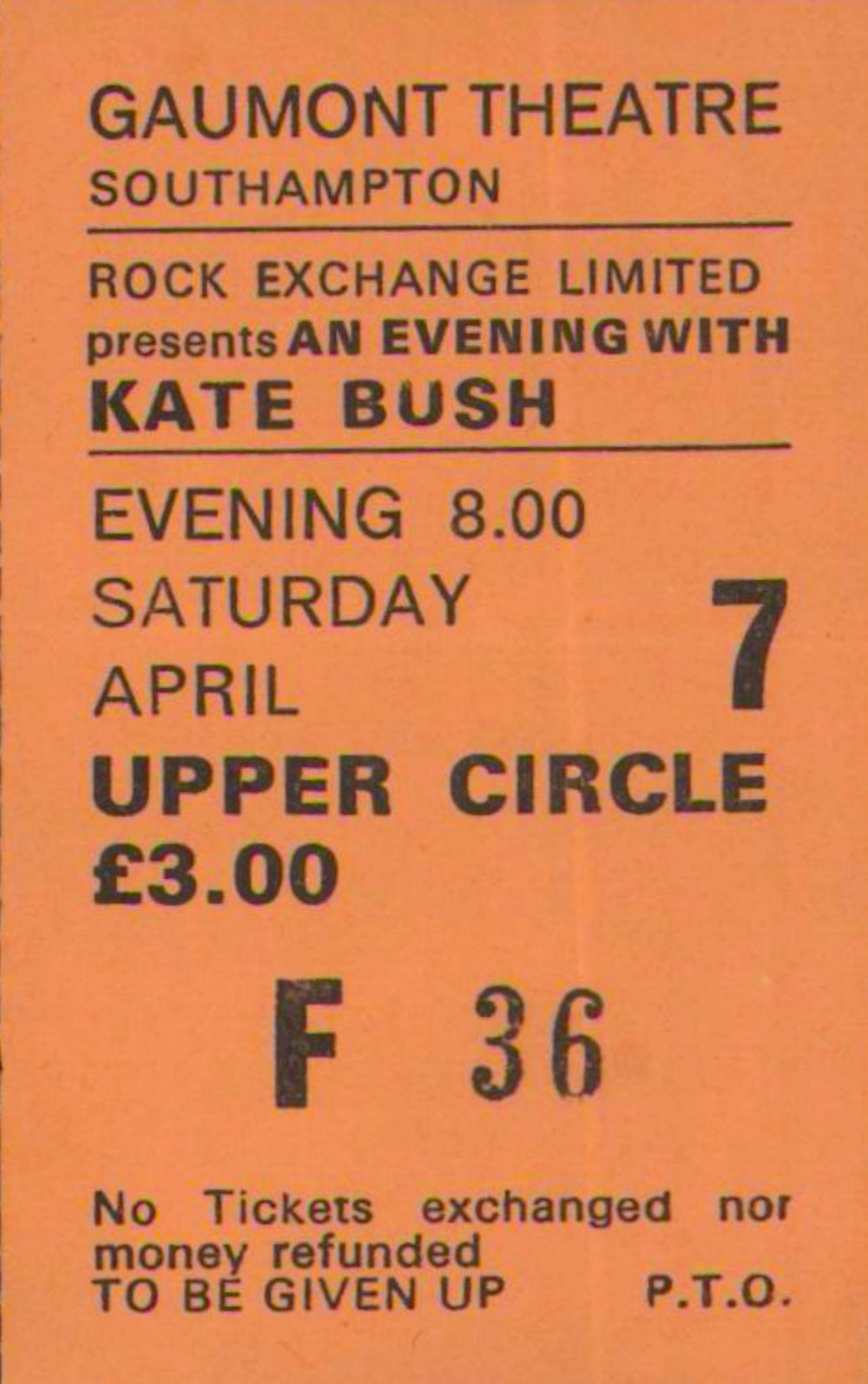 Kate Bush Kate Bush Tour - Complete + Ticket Stub UK tour programme