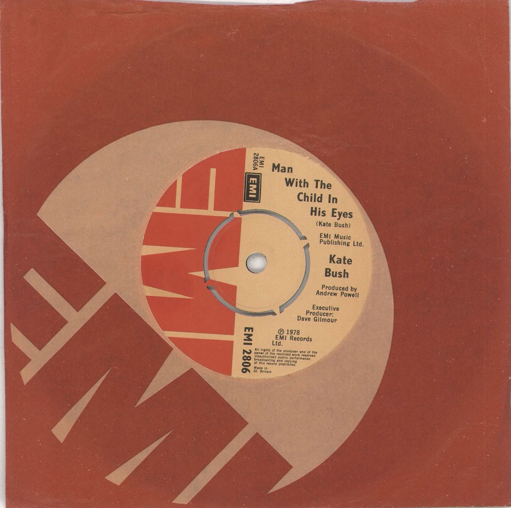 Kate Bush Man With The Child In His Eyes - 1st UK 7" vinyl single (7 inch record / 45) EMI2806