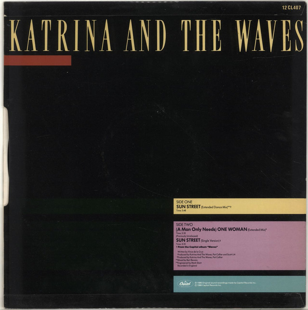 Katrina & The Waves Sun Street UK 12" vinyl single (12 inch record / Maxi-single)