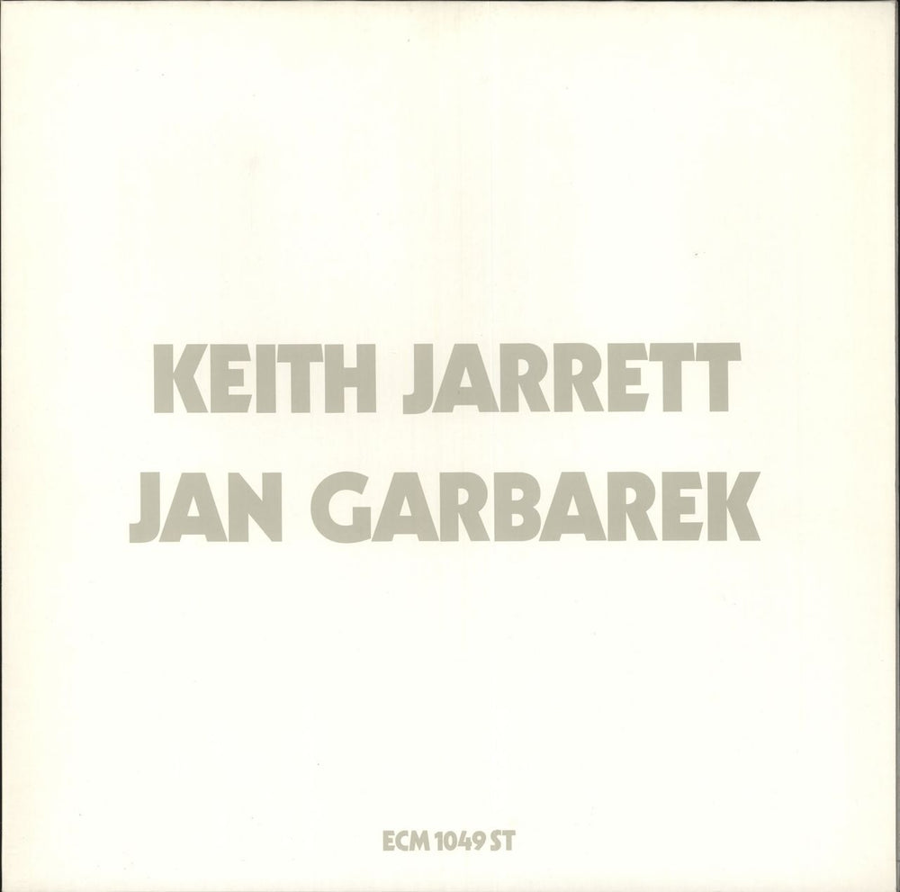 Keith Jarrett Luminessence German vinyl LP album (LP record) ECM1049ST