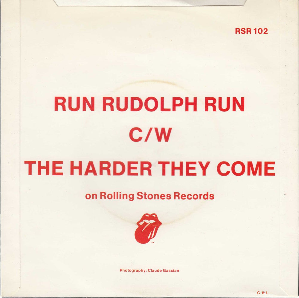 Keith Richards Run Rudolph Run + P/S UK 7" vinyl single (7 inch record / 45) KRI07RU47252