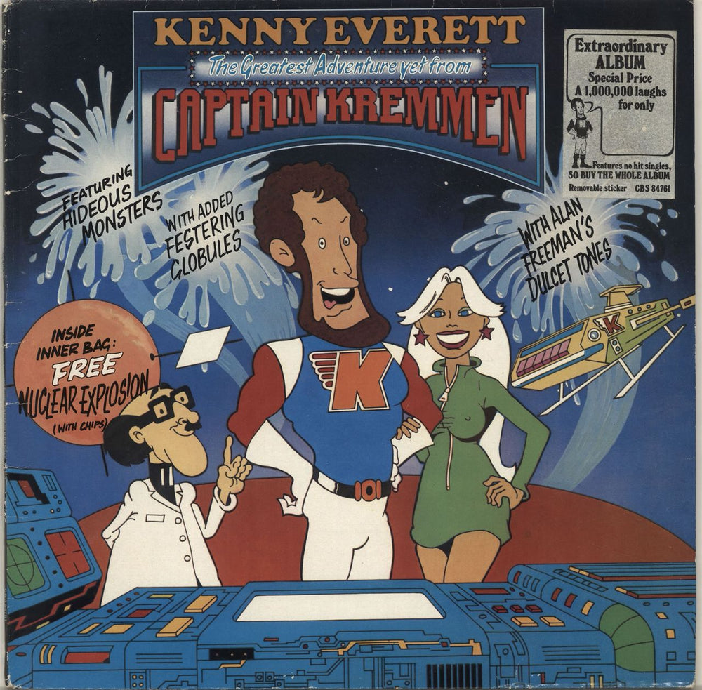 Kenny Everett The Greatest Adventure Yet From Captain Kremmen - Stickered Sleeve - EX UK vinyl LP album (LP record) 84761