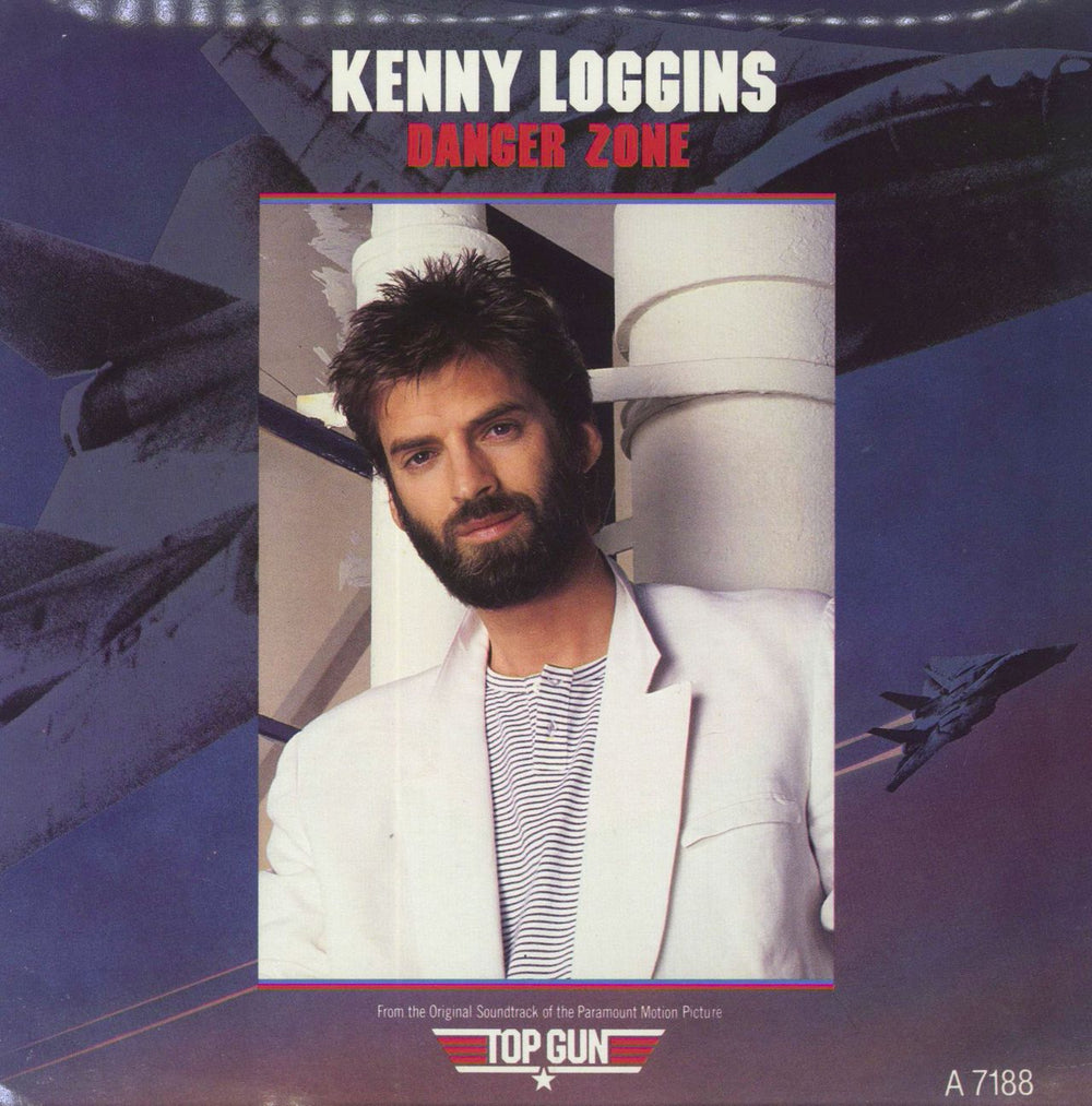 Kenny Loggins Danger Zone UK 7" vinyl single (7 inch record / 45) A7188