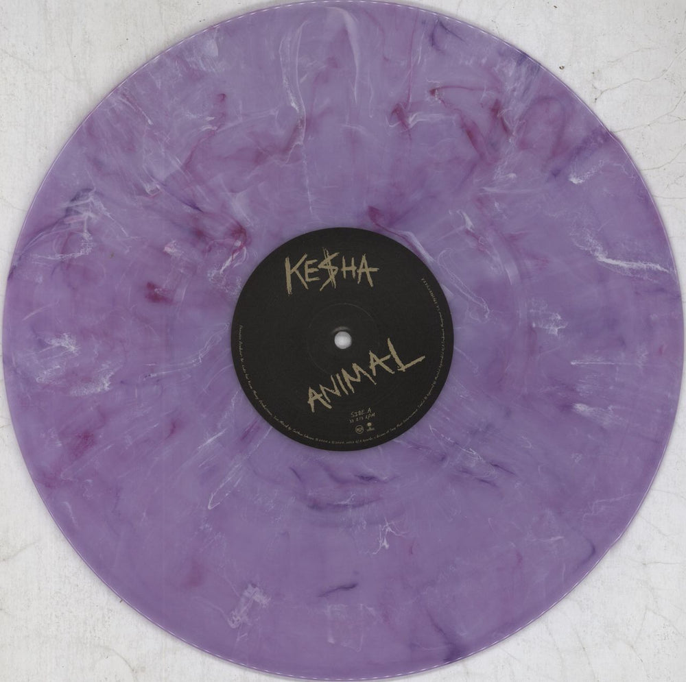 Kesha Animal: Expanded Edition - Purple Marble Vinyl US 2-LP vinyl record set (Double LP Album) K$H2LAN824072