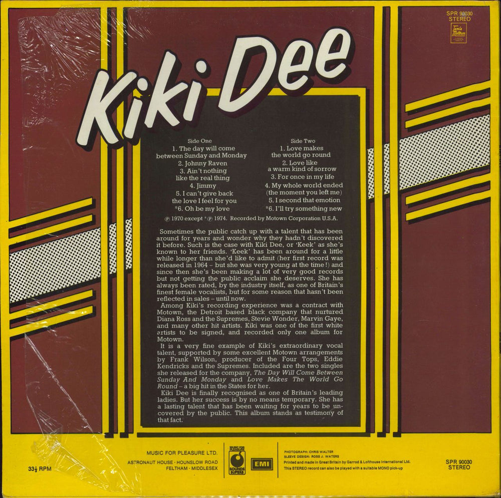 Kiki Dee Kiki Dee - Shrink UK vinyl LP album (LP record)