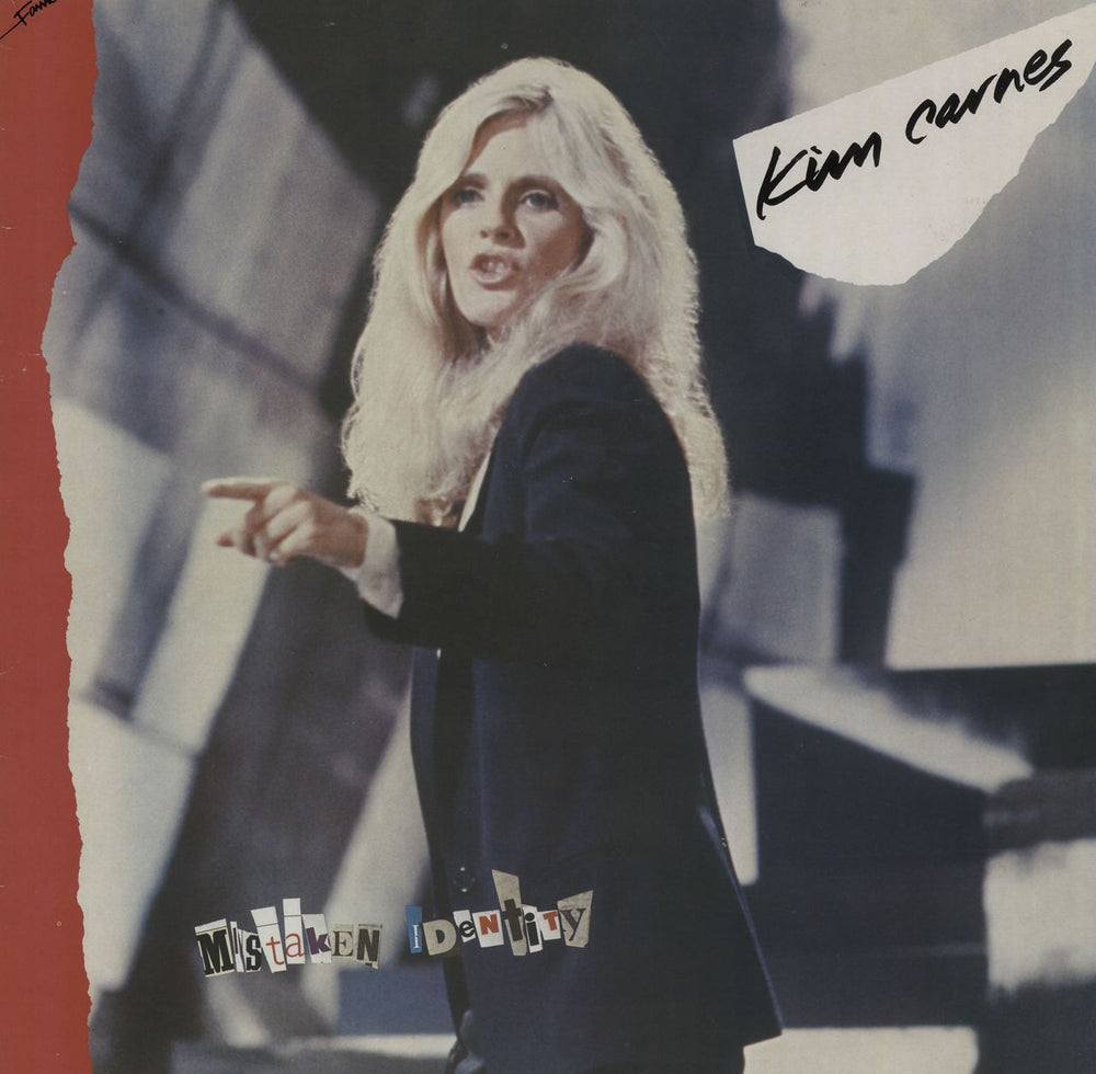 Kim Carnes Mistaken Identity UK vinyl LP album (LP record) FA4131461