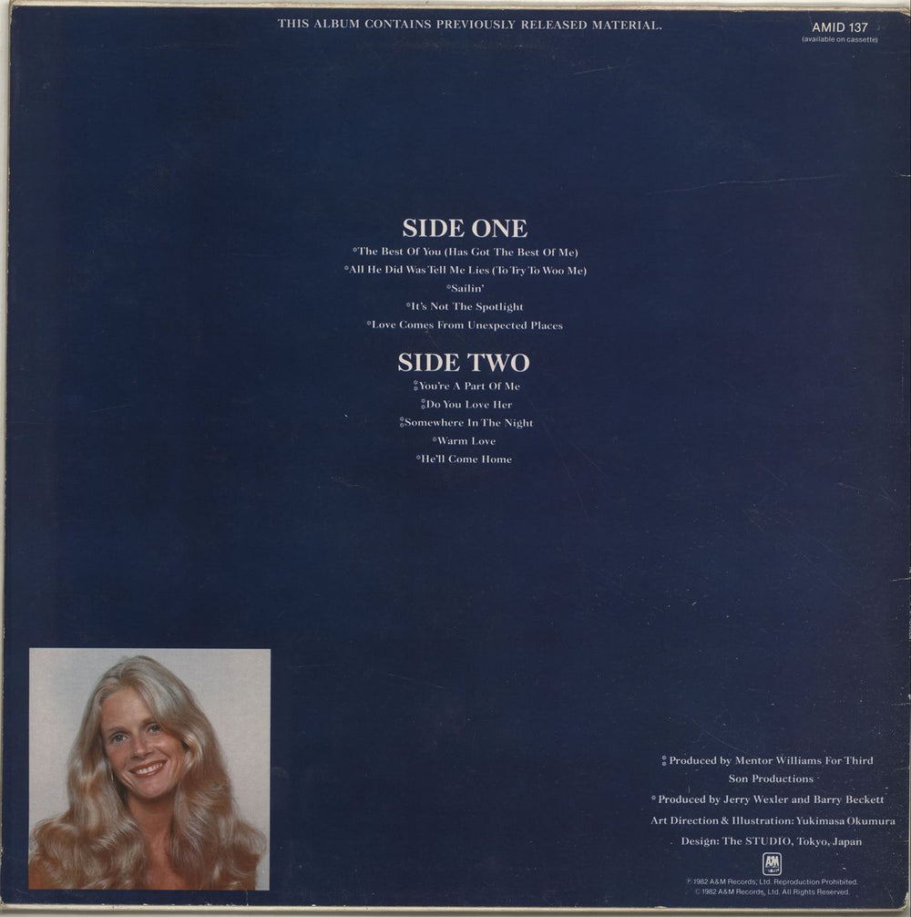 Kim Carnes The Best Of You UK vinyl LP album (LP record)