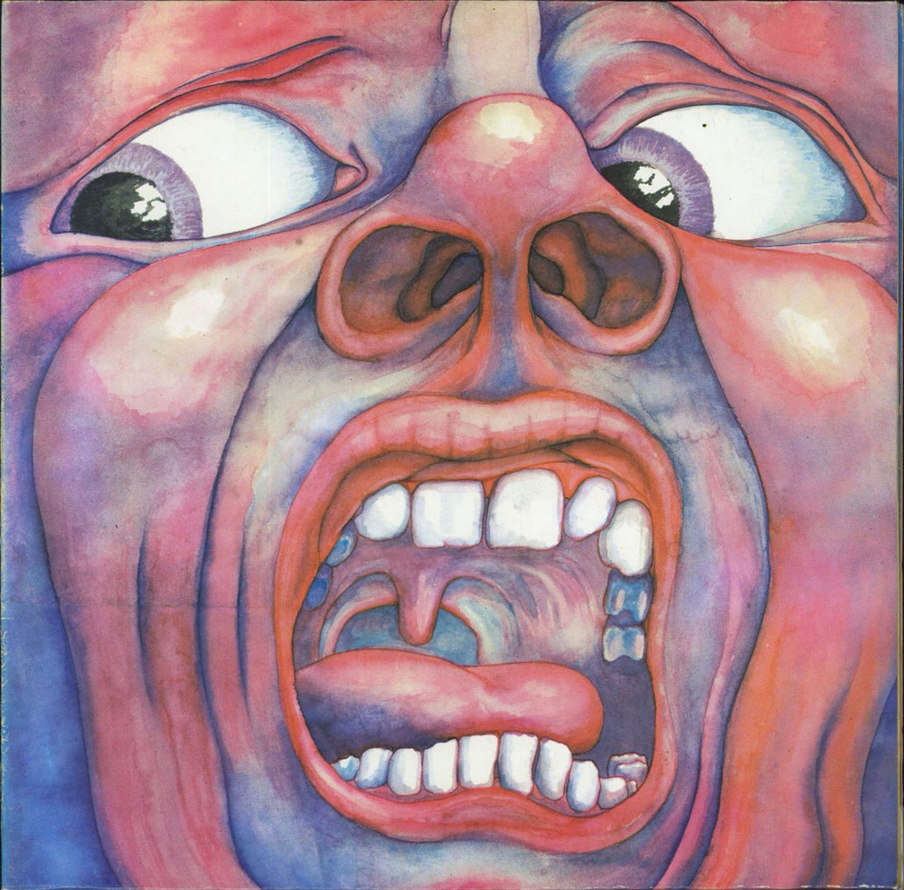 King Crimson In The Court Of The Crimson King - Sunset Palm Tree label German vinyl LP album (LP record) 85796ET