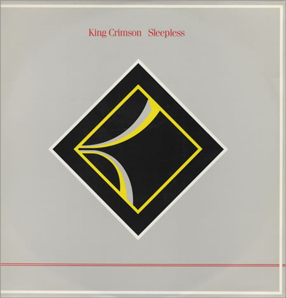 King Crimson Sleepless UK 12" vinyl single (12 inch record / Maxi-single) EGOX15