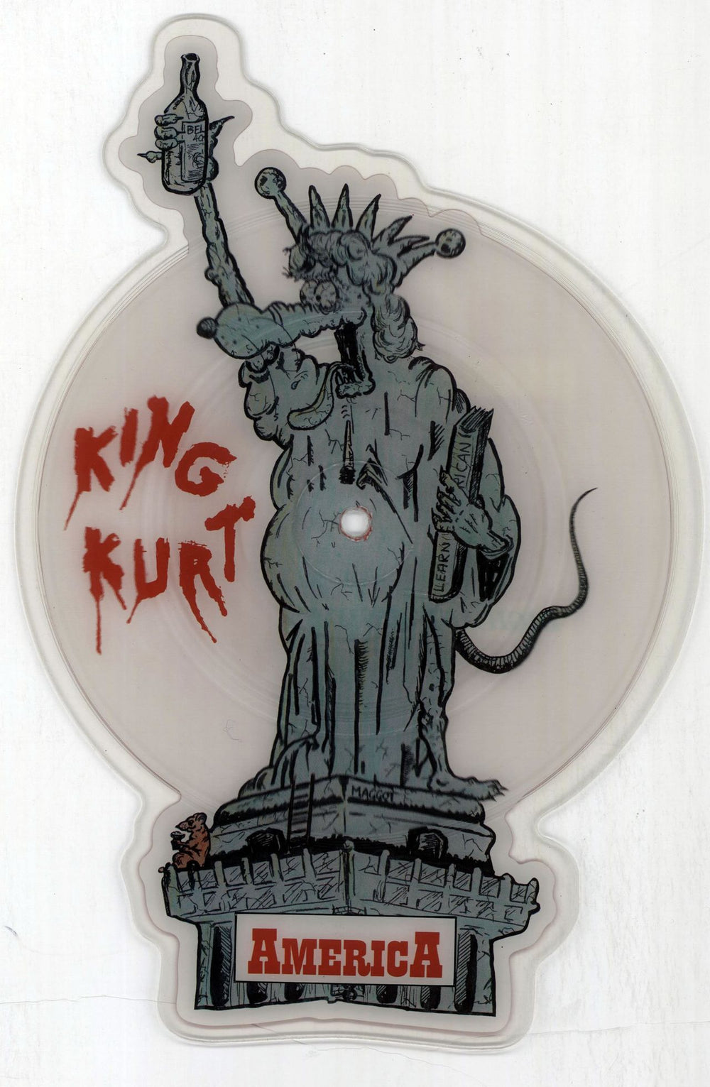 King Kurt America UK shaped picture disc (picture disc vinyl record) KURTP1