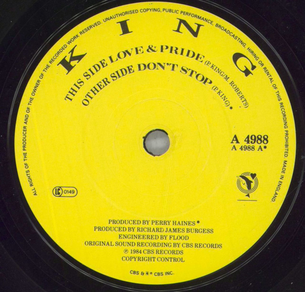 King Love & Pride - Autographed UK 7" vinyl single (7 inch record / 45) K-G07LO819476