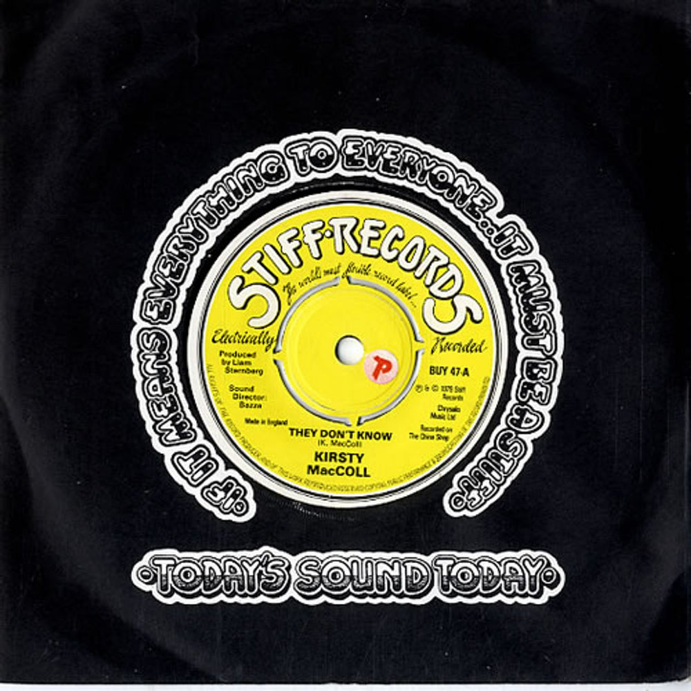 Kirsty MacColl They Don't Know UK 7" vinyl single (7 inch record / 45) BUY47