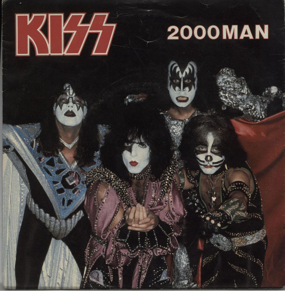 Kiss 2000 Man + Sleeve - EX UK 7" vinyl single (7 inch record / 45) NB1001