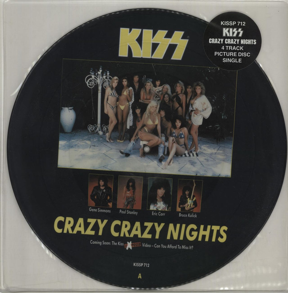 Kiss Crazy Crazy Nights UK 12" vinyl picture disc (12 inch picture record) KISSP712