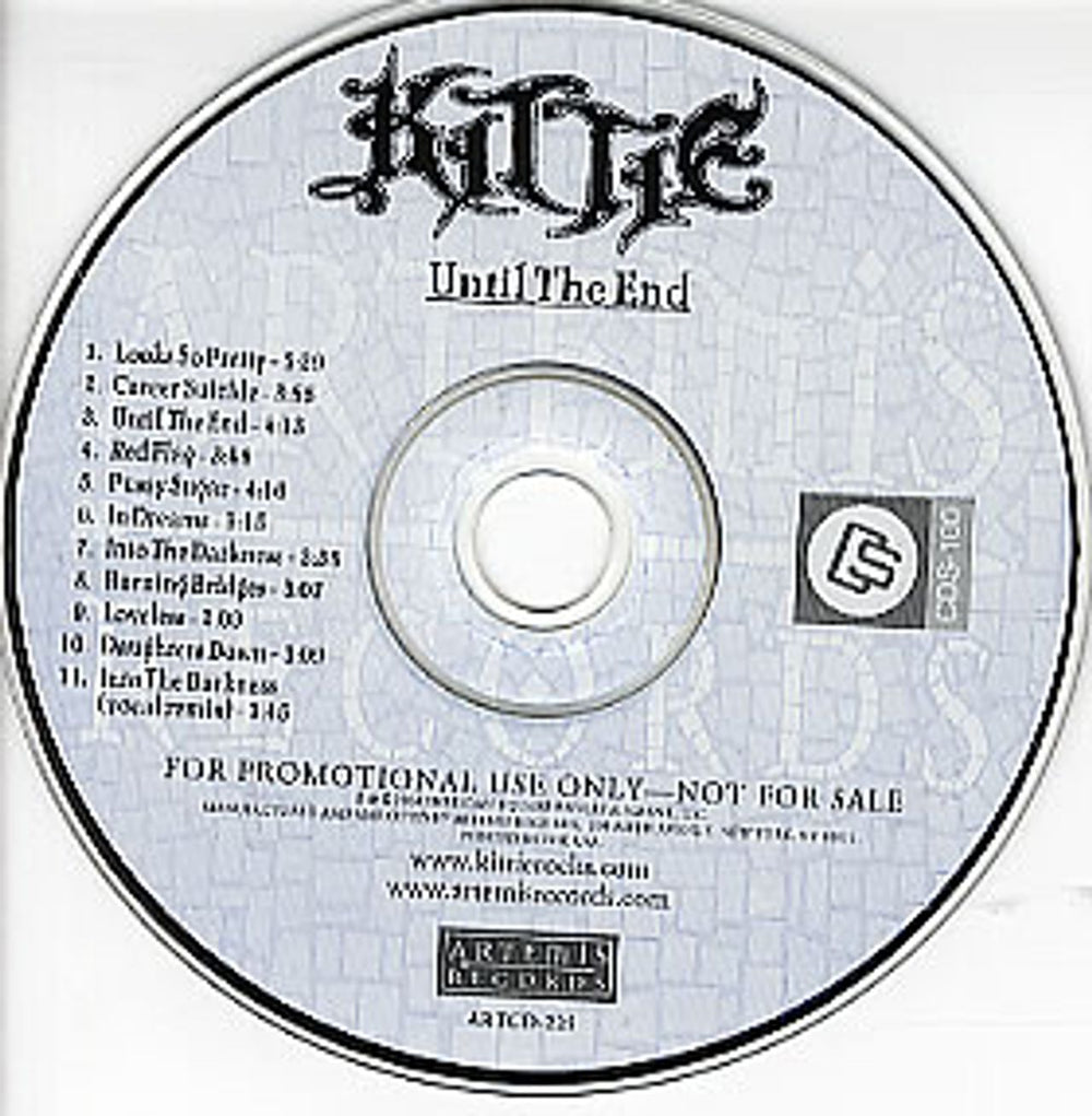 Kittie Until The End US Promo CD album (CDLP) KTICDUN297616