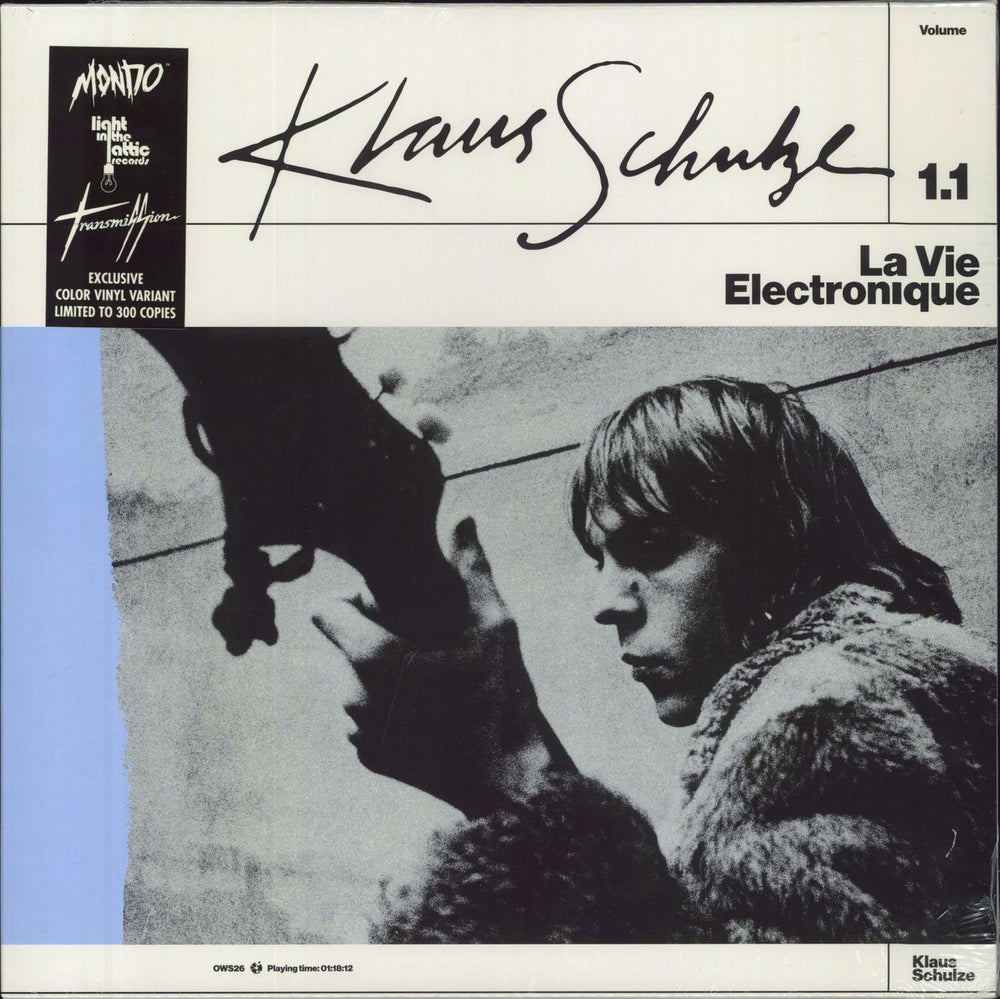 Klaus Schulze La Vie Electronique Volume 1.1 - White Vinyl US 2-LP vinyl record set (Double LP Album) OWS26