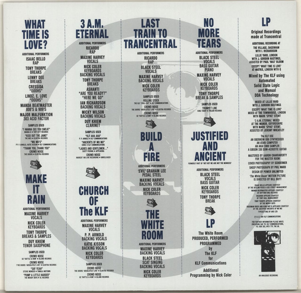 KLF The White Room UK vinyl LP album (LP record) KLFLPTH182012