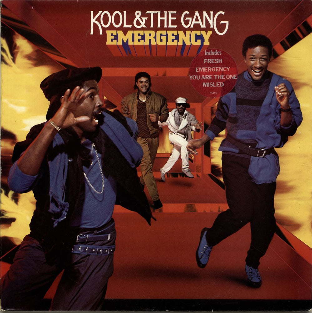 Kool & The Gang Emergency - Stickered UK vinyl LP album (LP record) DSR6