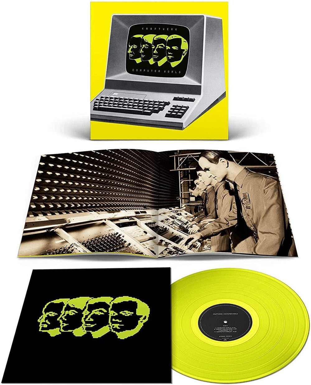Kraftwerk Computer World - Yellow Vinyl - Sealed UK vinyl LP album (LP record) 5099996602317