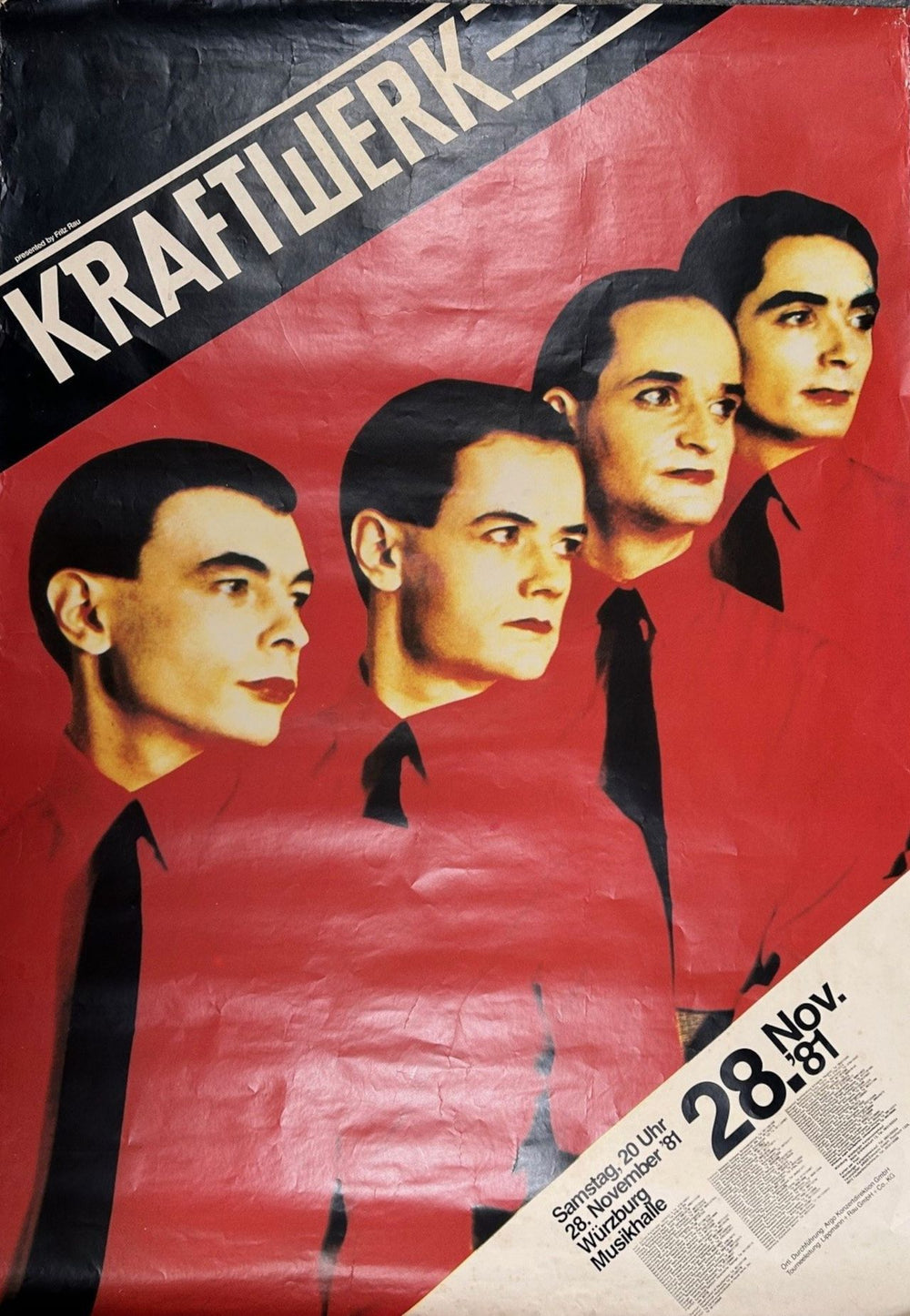 Kraftwerk Kraftwerk 1981 Tour Poster German poster POSTER