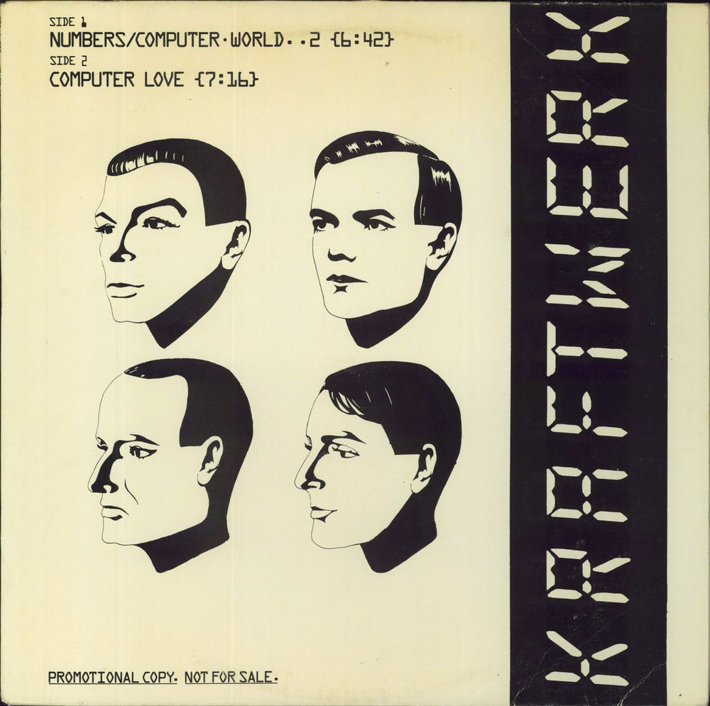 Kraftwerk Numbers US Promo 12" vinyl single (12 inch record / Maxi-single) PRO-A-973