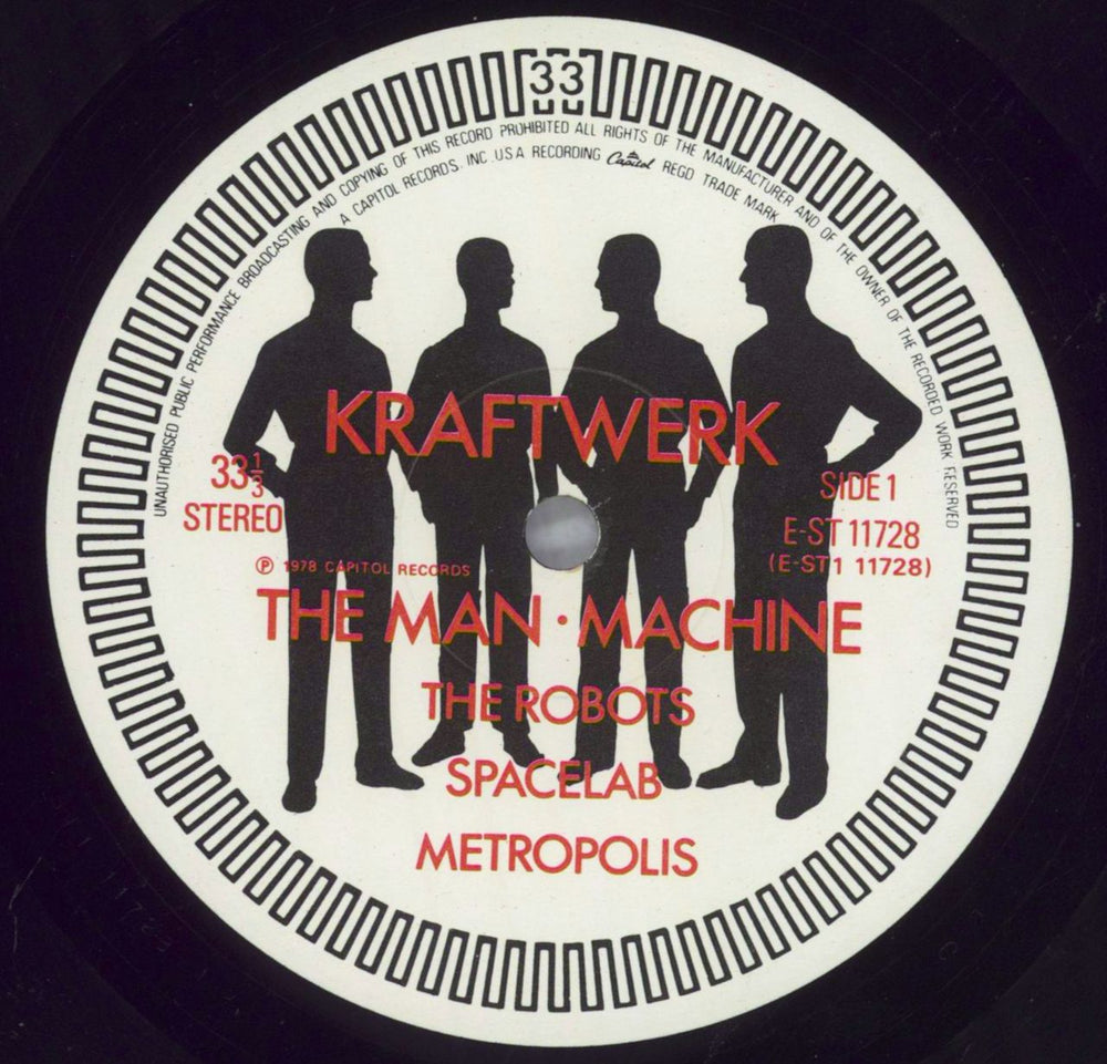 Kraftwerk The Man-Machine + Inner/Hype sticker - EX - Shrink UK vinyl LP album (LP record) KRALPTH825983