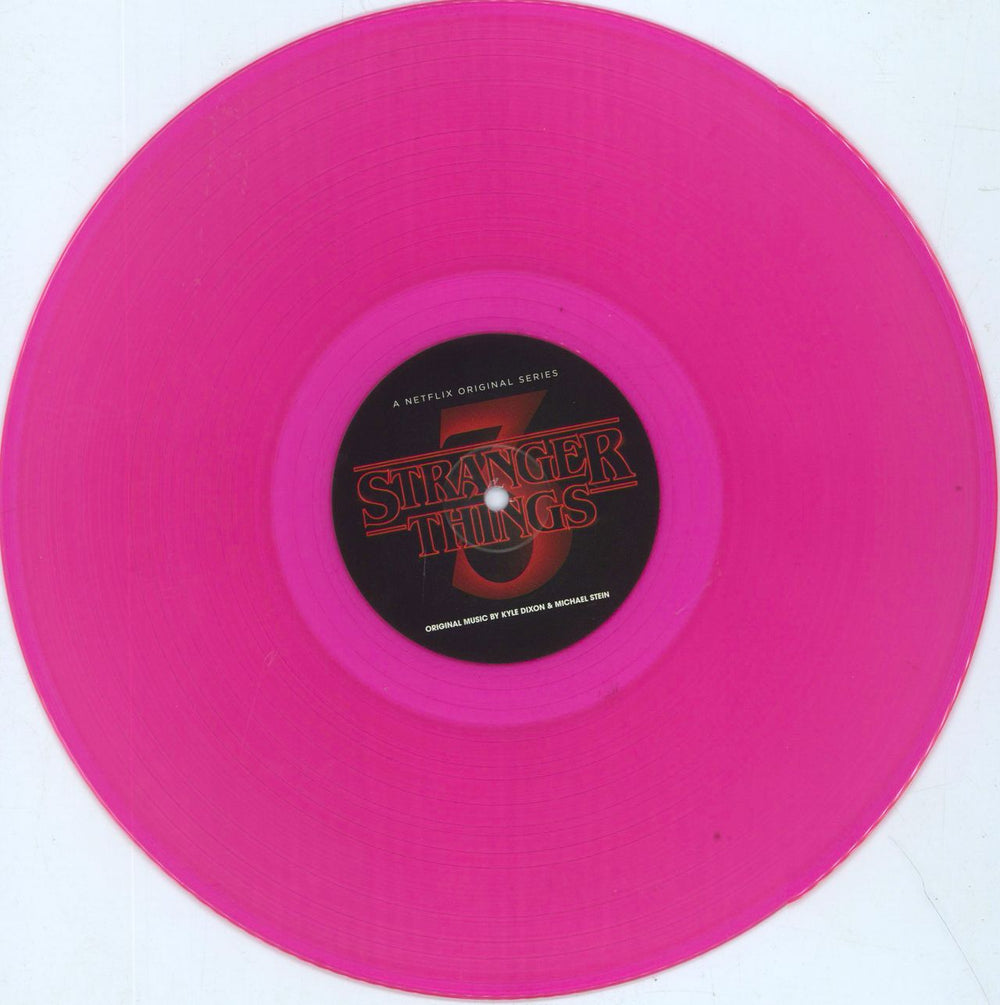 Kyle Dixon & Michael Stein Stranger Things 3 - 180gram Neon Pink Vinyl UK 2-LP vinyl record set (Double LP Album) O1L2LST806397