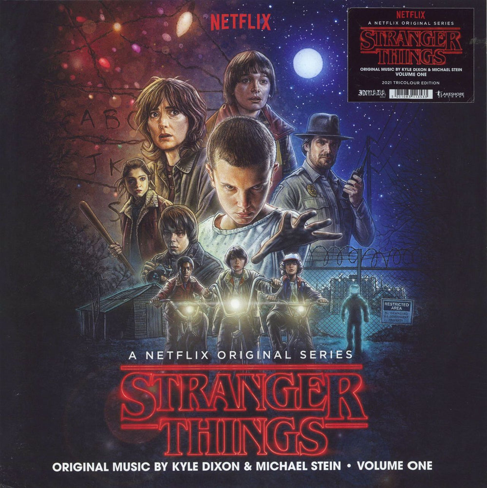 Kyle Dixon & Michael Stein Stranger Things - Volume One - Tricolour Edition UK 2-LP vinyl record set (Double LP Album) INV176LP