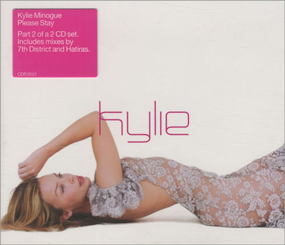 Kylie Minogue Please Stay + Poster UK 2-CD single set (Double CD single) KYL2SPL172710