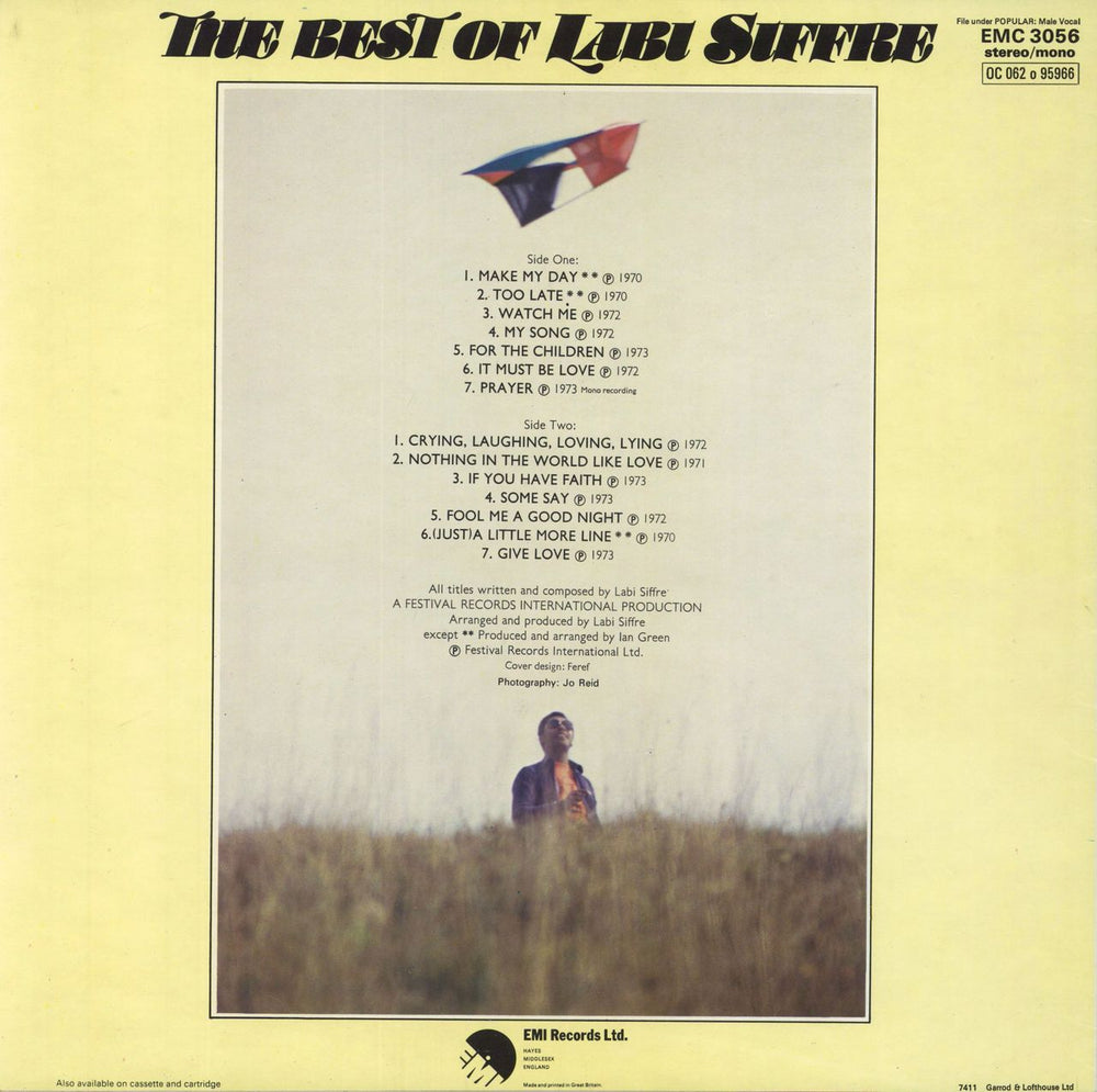 Labi Siffre The Best Of UK vinyl LP album (LP record)