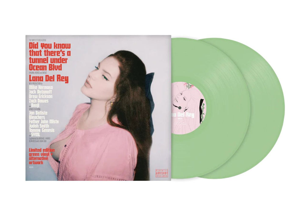 Lana Del Rey Did You Know That There's A Tunnel Under Ocean Blvd - Green Vinyl Alternate Cover Art - Sealed UK 2-LP vinyl record set (Double LP Album) 4859195