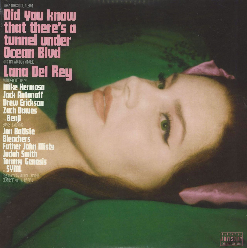 Lana Del Rey Did You Know That There's A Tunnel Under Ocean Blvd - Pink Vinyl + Alternate Cover Art - Sealed UK 2-LP vinyl record set (Double LP Album) 4859194