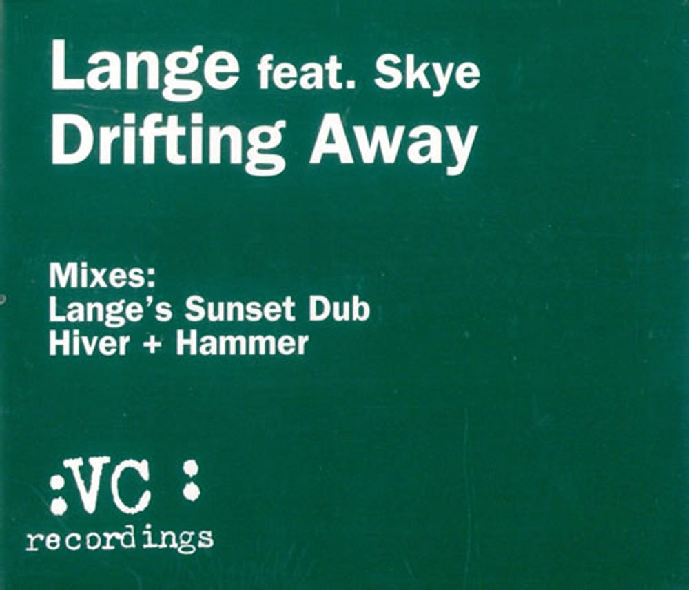 Lange Drifting Away UK CD single (CD5 / 5") VCRD101