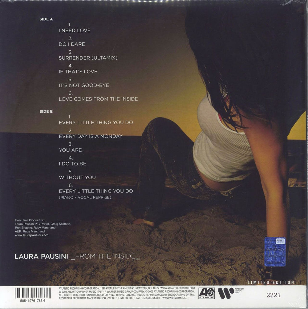 Laura Pausini From The Inside - 180gm Yellow Vinyl Italian vinyl LP album (LP record) 5054197617836