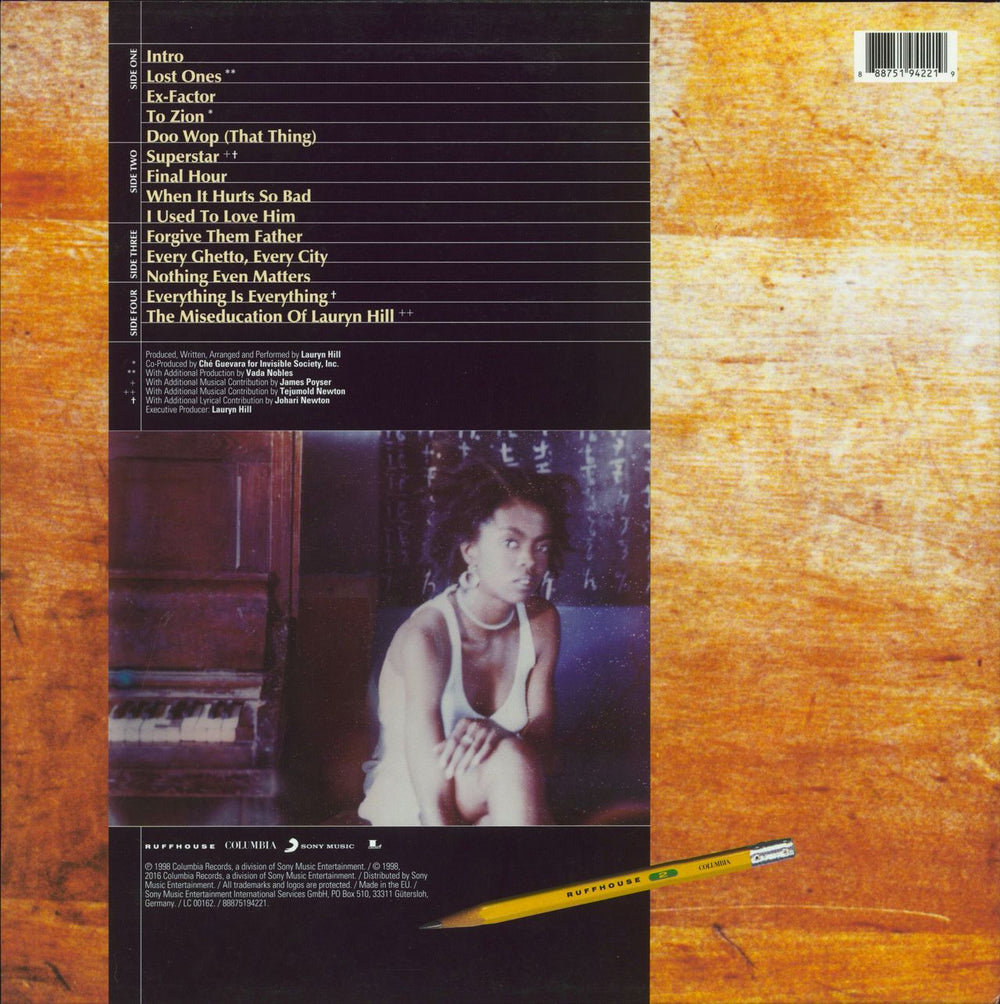 Lauryn Hill The Miseducation Of Lauryn Hill - 180gm UK 2-LP vinyl record set (Double LP Album) 888751942219