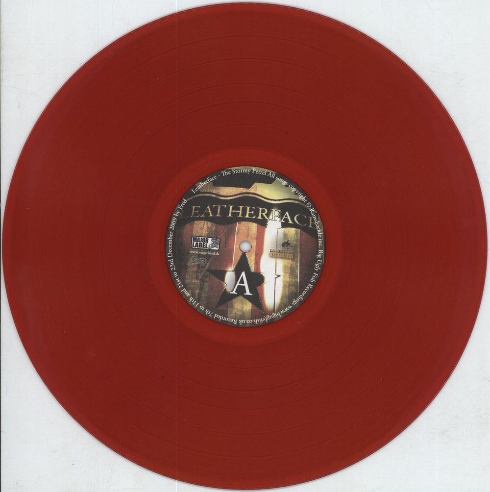Leatherface The Stormy Petrel - Red German vinyl LP album (LP record) LPKLPTH791036