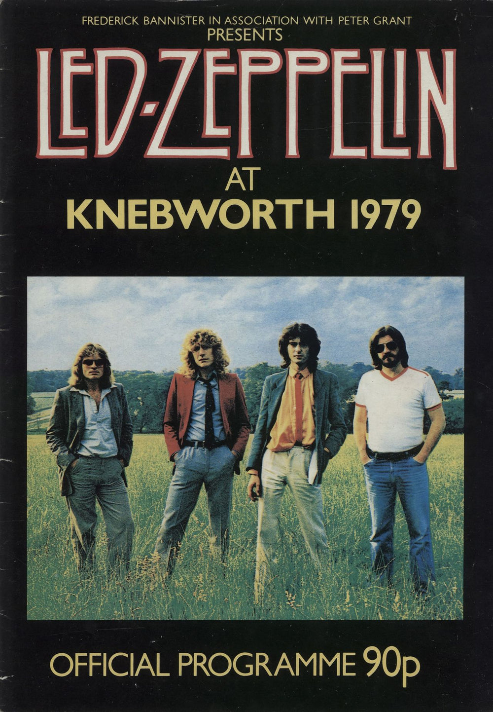 Led Zeppelin At Knebworth 1979 - EX UK tour programme TOUR PROGRAMME