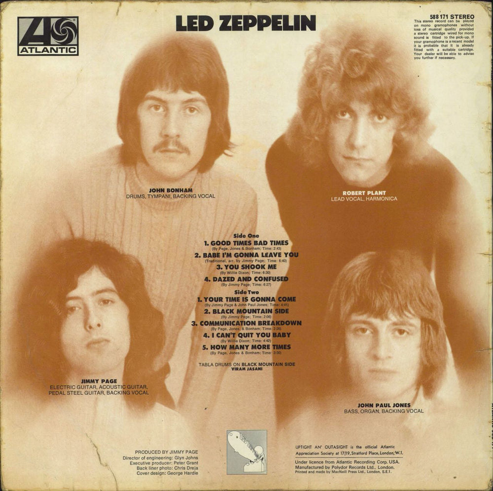 Led Zeppelin Led Zeppelin - 1st [B] - G UK vinyl LP album (LP record)