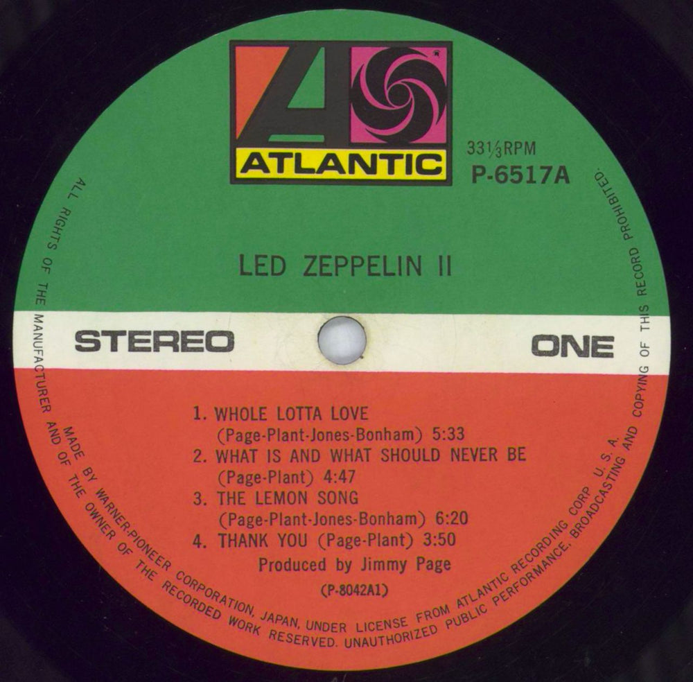 Led Zeppelin Led Zeppelin II Japanese vinyl LP album (LP record) ZEPLPLE154793