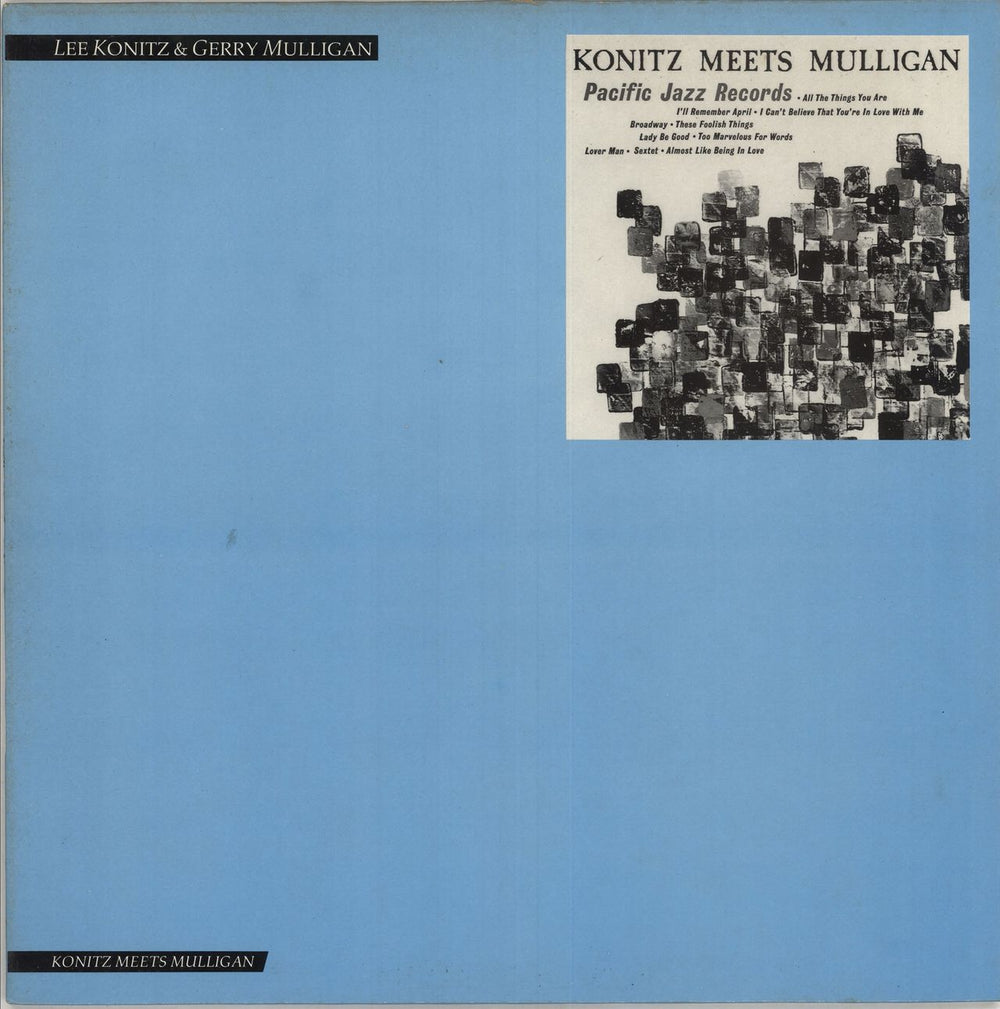 Lee Konitz Konitz Meets Mulligan UK vinyl LP album (LP record) WP6