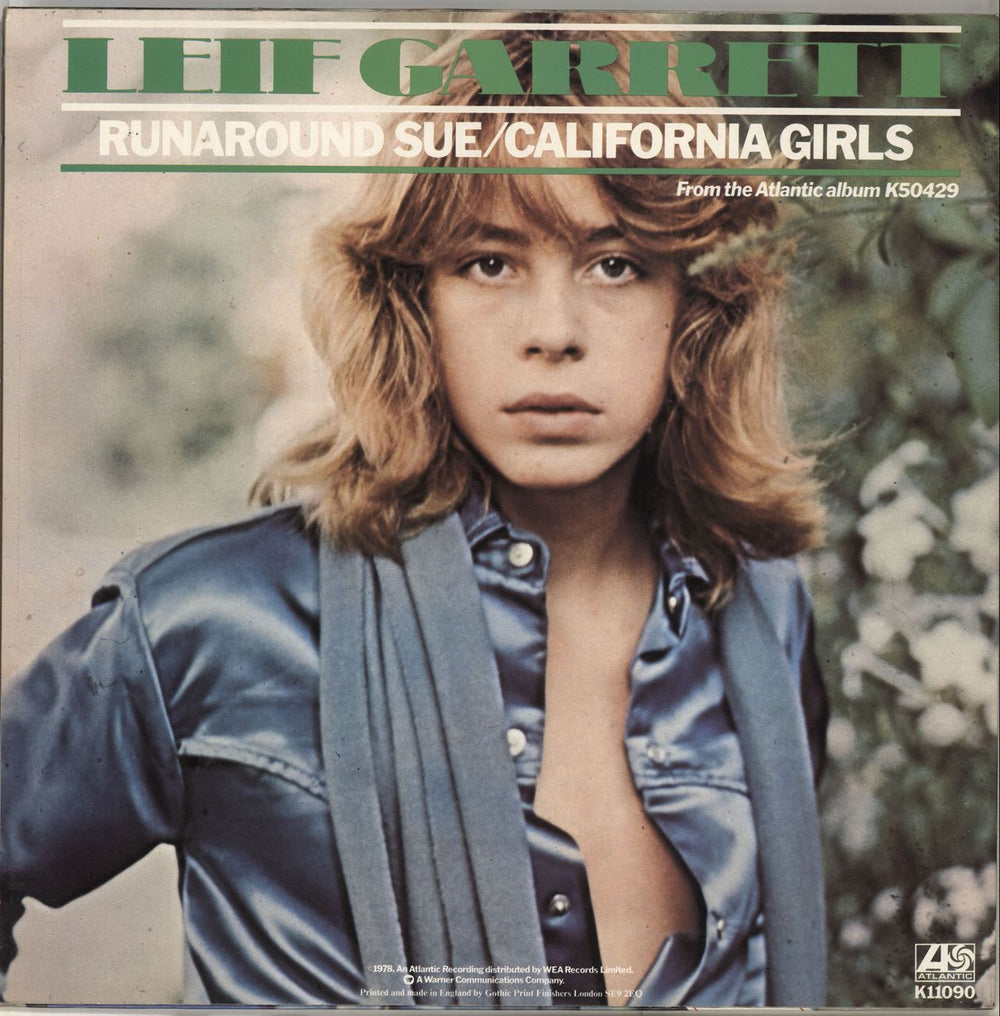 Leif Garrett Runaround Sue - P/S + Poster UK 12" vinyl single (12 inch record / Maxi-single)