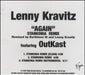 Lenny Kravitz Again US Promo CD-R acetate CD ACETATE