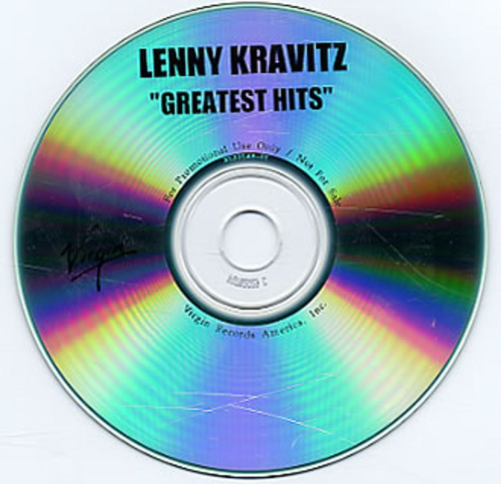 Lenny Kravitz Greatest Hits US CD-R acetate CD ACETATE