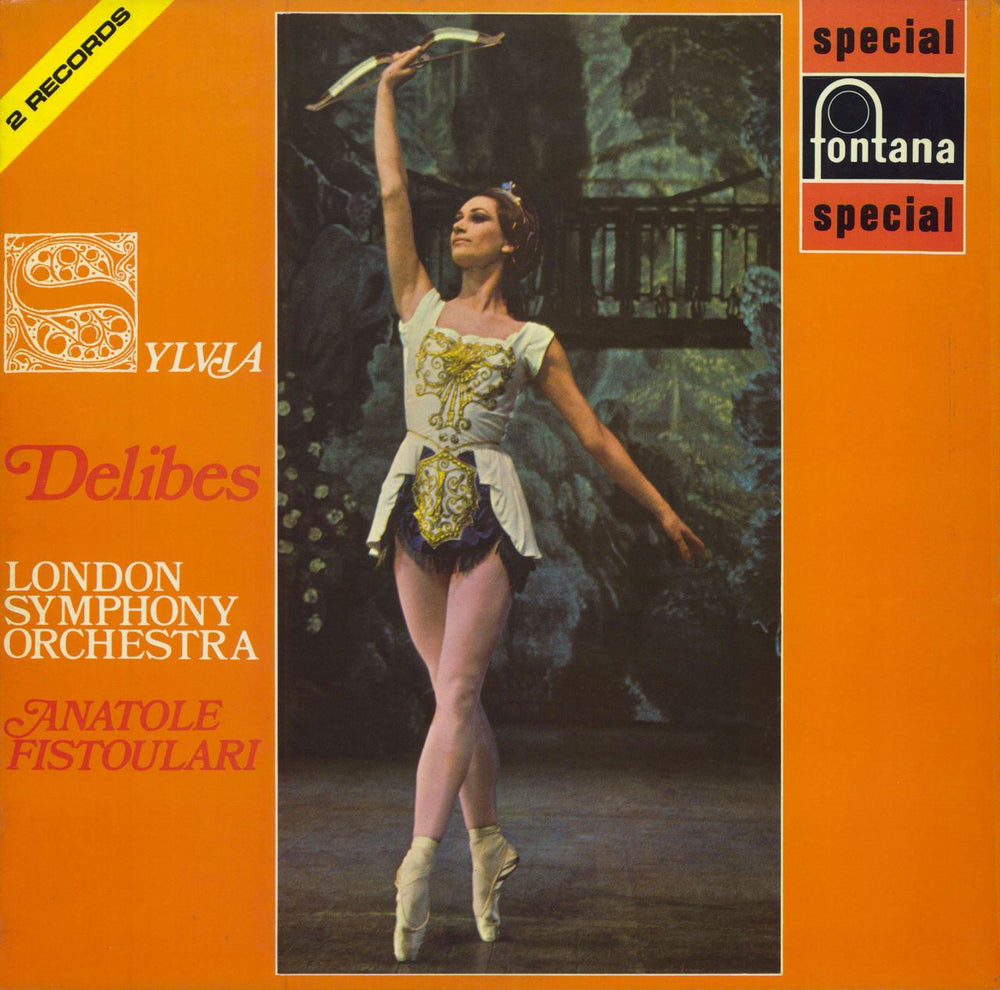 Léo Delibes Sylvia (Complete Ballet) UK 2-LP vinyl record set (Double LP Album) SFL14121-2