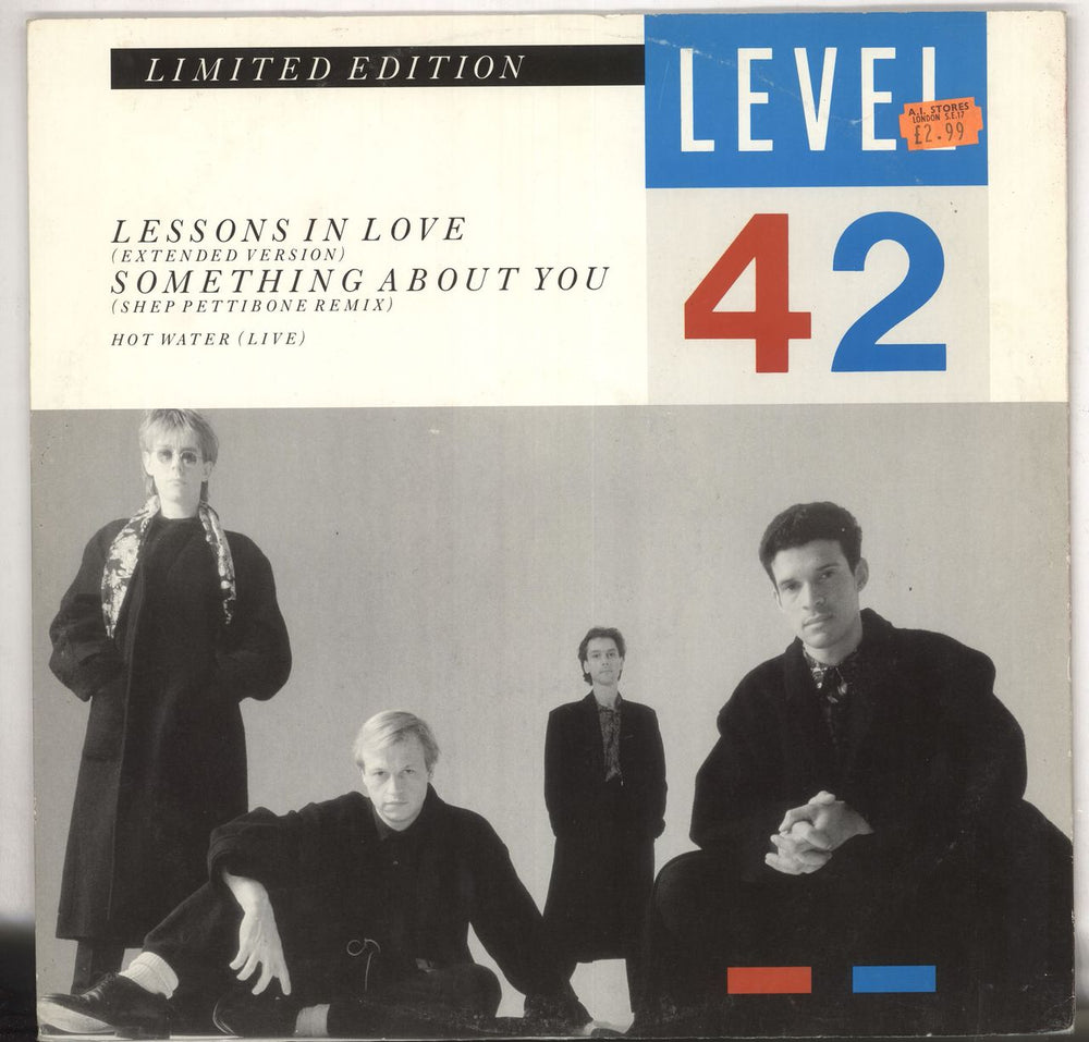 Level 42 Lessons In Love (Extended Version) UK 12" vinyl single (12 inch record / Maxi-single) POSPA790